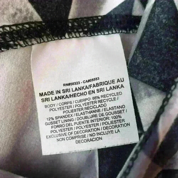 Nike dri fit black gray geometric leggings large - Picture 9 of 9